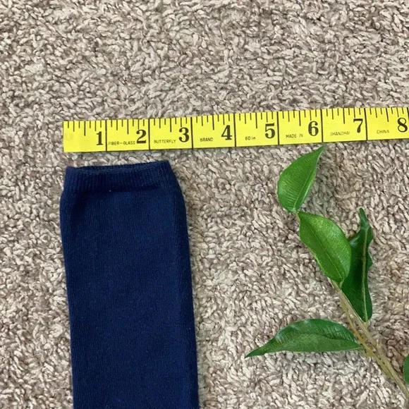 Kids Socks Navy Blue Land's End Youth Girls Boys Unisex Junior Stretch Comfy - Picture 8 of 9